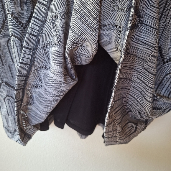 Lucky Brand Womens Black/Gray Tank Mini Dress Fit and Flare. Size L - Picture 5 of 7